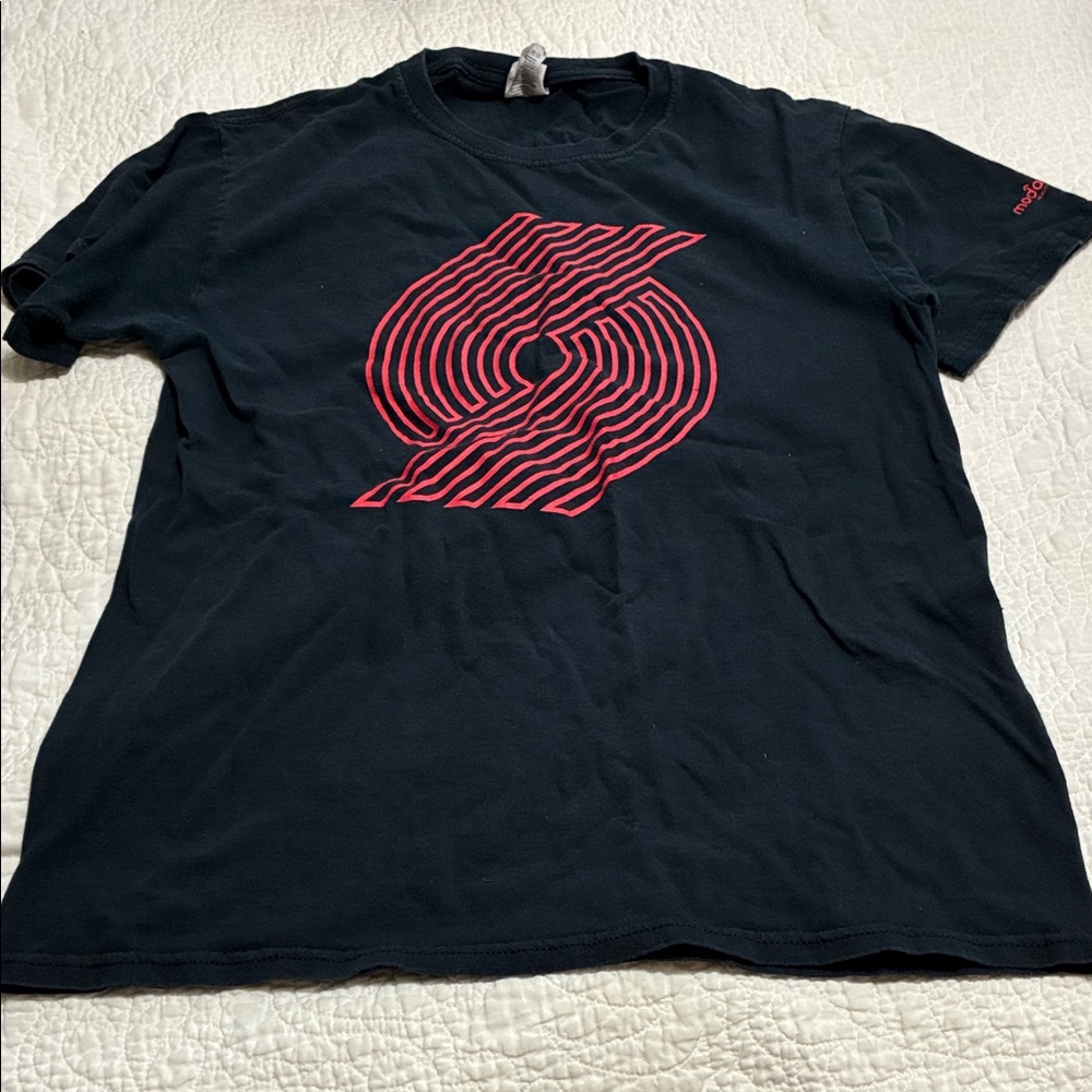 Black Portland Trailblazers T-Shirt, Small